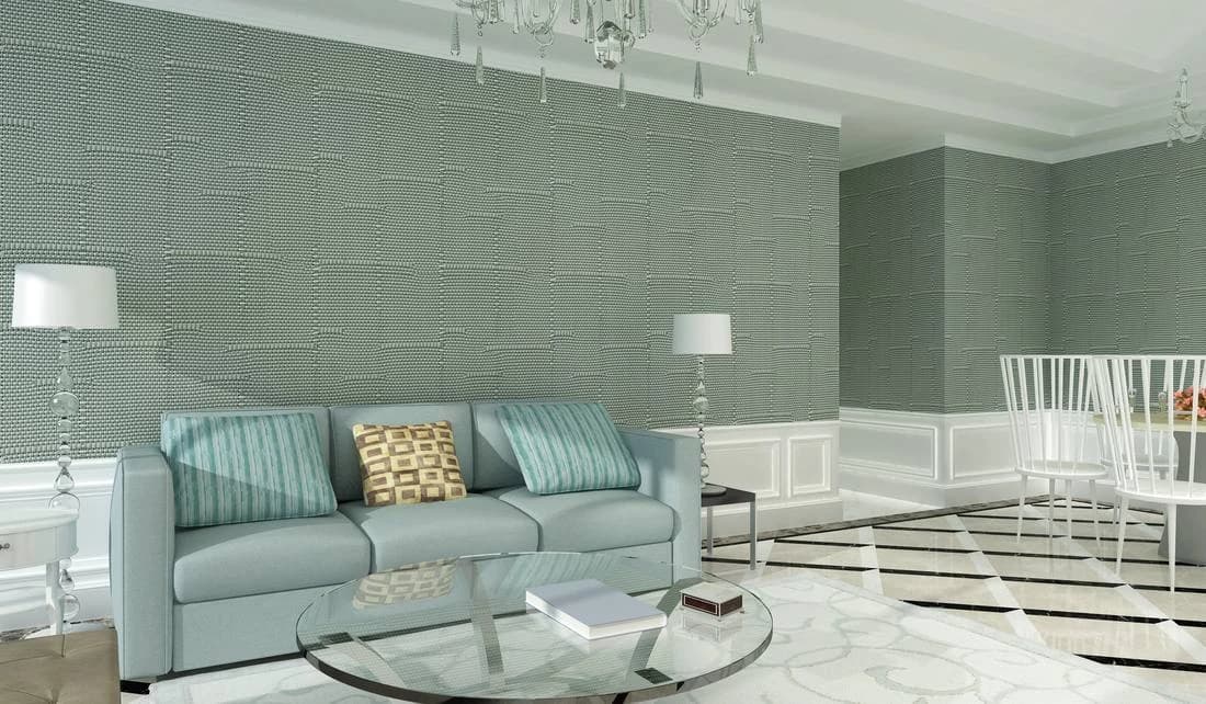 Light gray geometric texture Light Gray Geometric Carpet, model AOL-CAR-007