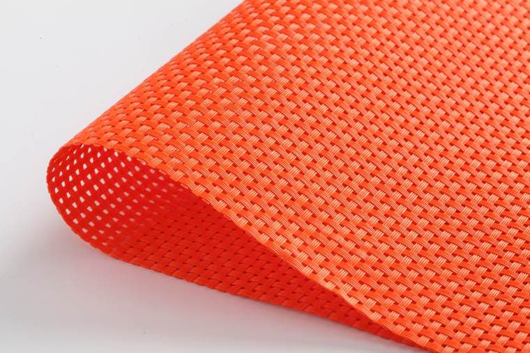 Orange visual reference PVC Mesh Fabric For Protective Covers, model AOL-PWM-014