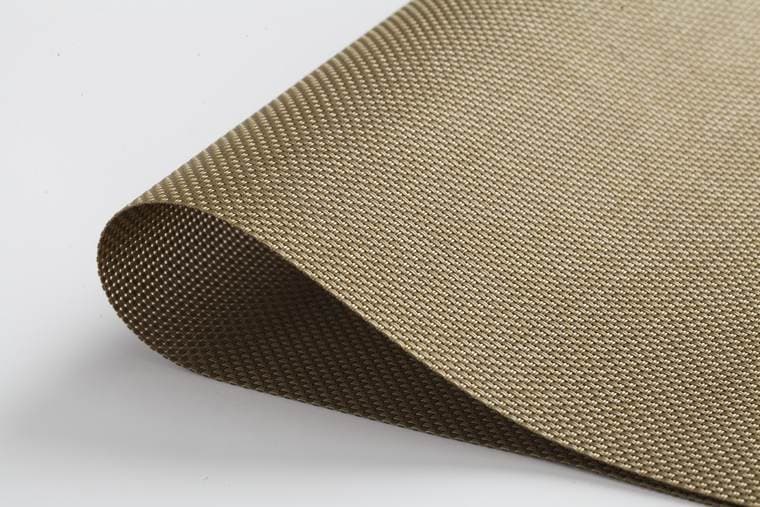 Brown-yellow visual reference Truck Mesh Tarp Fabric, model AOL-TCM-002