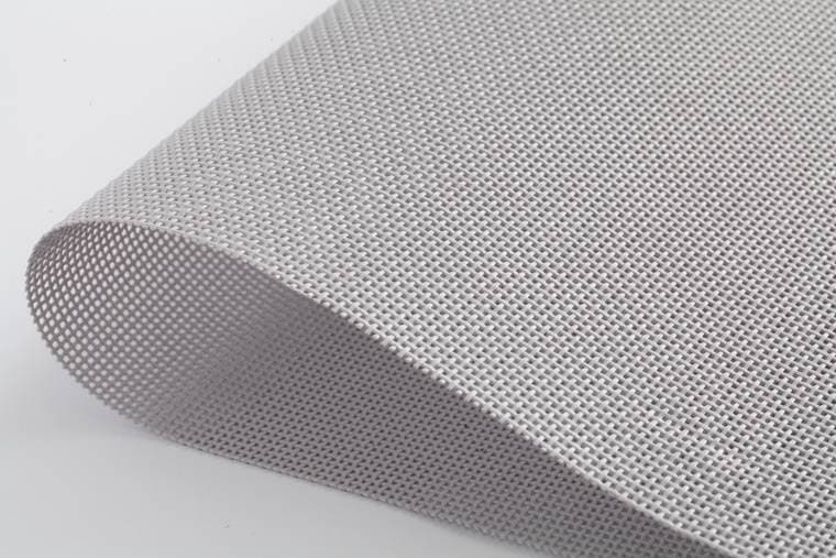 Light gray visual reference Textilene Screen Fabric, model AOL-TF-009