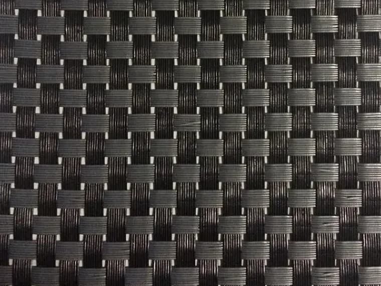 Black-gray visual reference Vinyl Coated Polyester Mesh, model AOL-VCPM-001